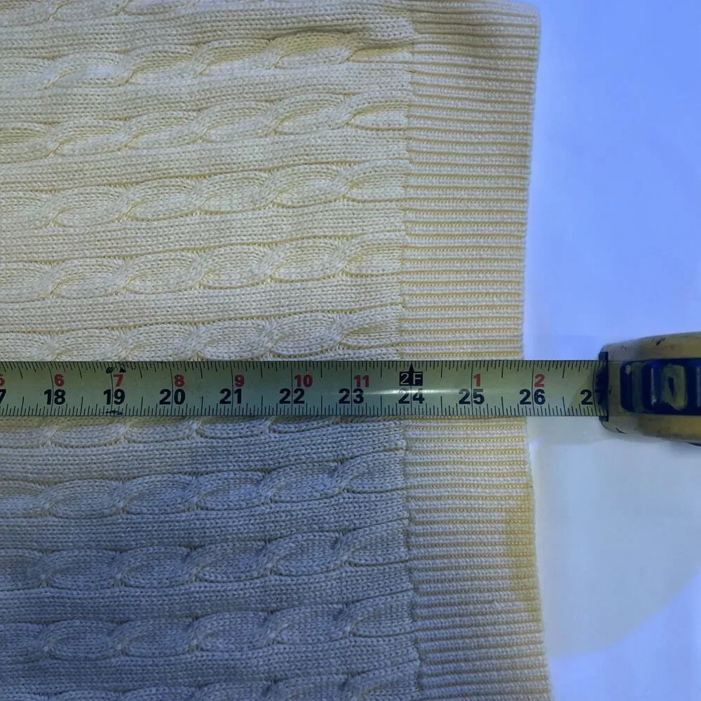 John Galt Brandy Melville Yellow Sweater OS Butter mom Preppy Coastal